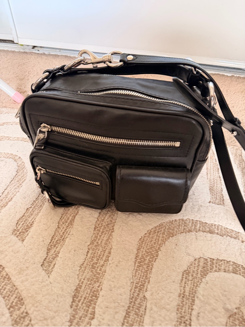Rebecca Minkoff Black Leather Crossbody Bag